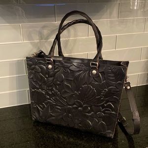 Patricia Nash Large Black Shoulder Purse